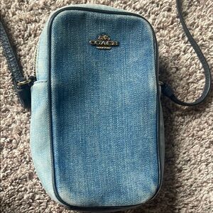 Coach Blue Denim Crossbody Bag